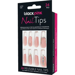 BLACK PINK NAILTIPS PREMIUM FALSE NAILS BNT002