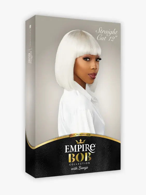 SENSATIONNEL EMPIRE BOB COLLECTION WIG WITH BANGS STRAIGHT CUT 12″