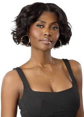 Outre 100% Unprocessed Human Hair 13x5 Lace Frontal Wig My Tresses Black Label - HH-Body Curl Bob