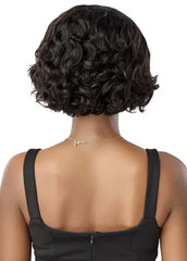 Outre 100% Unprocessed Human Hair 13x5 Lace Frontal Wig My Tresses Black Label - HH-Body Curl Bob