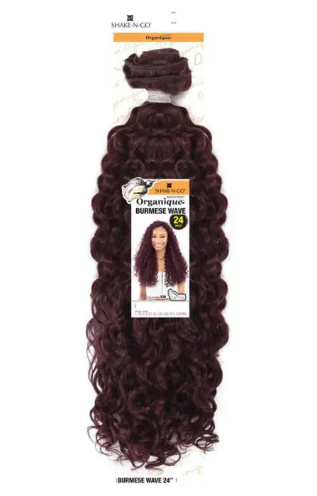 SHAKE N GO ORGANIQUE MASTERMIX SYNTHETIC WEAVE BURMESE WAVE 24