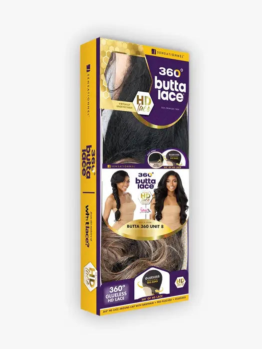 SENSATIONNEL HD LACE FRONT WIG BUTTA 360 LACE WIG UNIT 8
