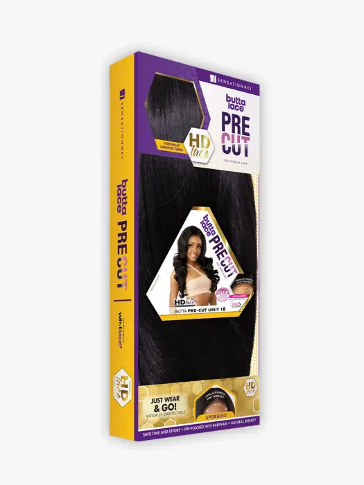 SENSATIONNEL HD LACE FRONT WIG BUTTA LACE PRE-CUT UNIT 18