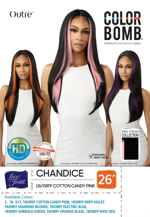 OUTRE COLOR BOMB HD LACE FRONT WIG CHANDICE