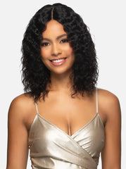 VIVICA A FOX 100% BRAZILIAN NATURAL REMI HUMAN HAIR WET & WAVY LACE PART WIG COOL