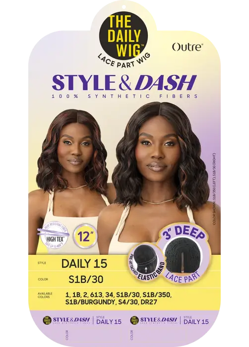 OUTRE THE DAILY WIG LACE PART WIG STYLE & DASH DAILY 15