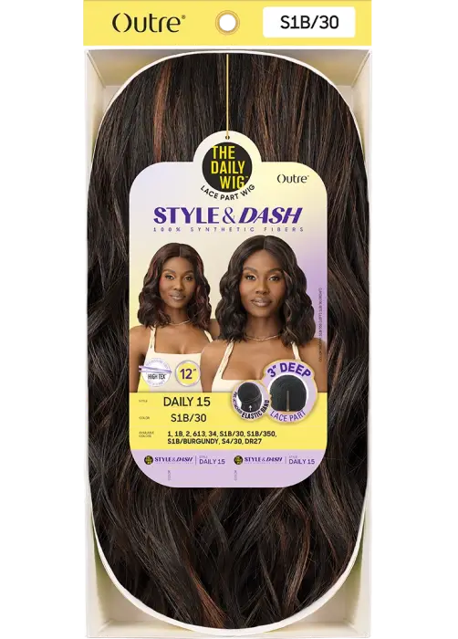 OUTRE THE DAILY WIG LACE PART WIG STYLE & DASH DAILY 15