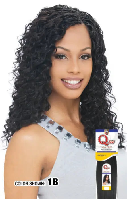 MILKYWAY QUE MASTERMIX HUMAN HAIR BLEND DEEP BULK 18" - 22"