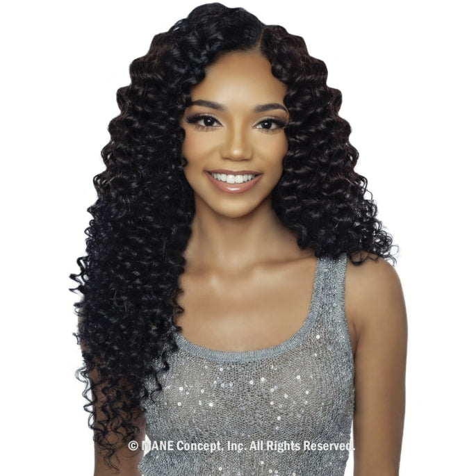 MANE CONCEPT PRISTINE MICRO CROCHET 100% HUMAN HAIR PRE-LOOPED BRAID DEEP WAVE 14-18"