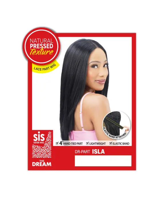 ZURY SIS 4" HAND-TIED LACE PART WIG ISLA