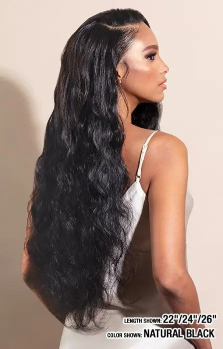 MODEL MODEL 100% HUMAN HAIR DREAM WEAVER BUNDLE 4X4 CLOSURE BODY WAVE 12"