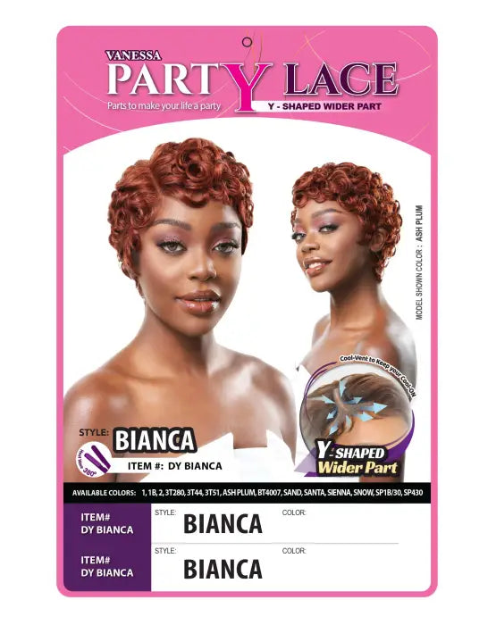 VANESSA PARTY LACE Y SHPAED WIDER LACE PART WIG DJ BIANCA