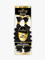 SENSATIONNEL 100% HUMAN HAIR BRAIDS EMPIRE DEEP BULK 14"