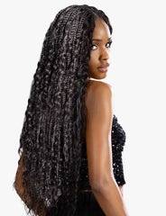Sensationnel 100% Human Hair Crochet Braids Empire Feather Crochet - Bohemian 14"