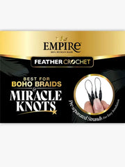 Sensationnel 100% Human Hair Crochet Braids Empire Feather Crochet - Bohemian 14"