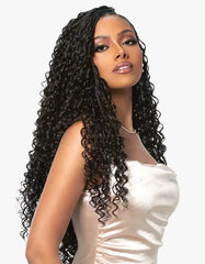 Sensationnel 100% Human Hair Crochet Braids Empire Feather Crochet - Burmese Curl 14"-18"