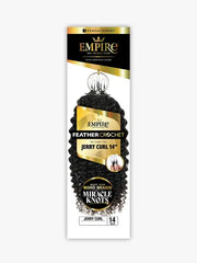 Sensationnel 100% Human Hair Crochet Braids Empire Feather Crochet - Jerry curl 10"-18"