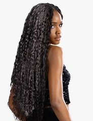 Sensationnel 100% Human Hair Crochet Braids Empire Feather Crochet - Jerry curl 10"-18"