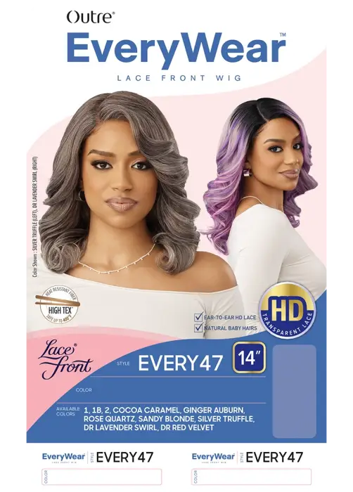 OUTRE SYNTHETIC EVERYWEAR HD LACE FRONT WIG EVERY 47