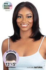 SHAKE N GO 100% VIRGIN REMY HUMAN HAIR GLOSSY GLUELESS FRONTAL STRAIGHT 14"