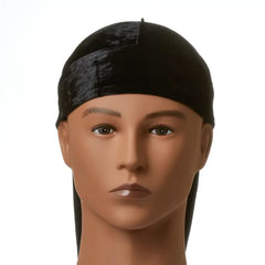 Red By Kiss Bow Wow X Power Wave Crushed Velvet Durag - Black HD81