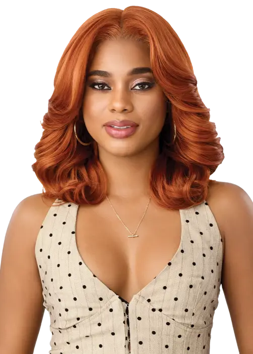 Outre Human Hair Blend 13X6 Lace Frontal Wig Perfect Hairline Nueblend - HHB-Body Wave 14"