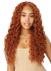 Outre Human Hair Blend 13X6 Lace Frontal Wig Perfect Hairline Nueblend - HHB-Peruvian Curls 26"