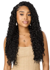 Outre Human Hair Blend 13X6 Lace Frontal Wig Perfect Hairline Nueblend - HHB-Peruvian Curls 26"