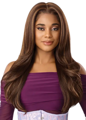 Outre Human Hair Blend Fully Hand-Tied Glueless Wigs Airtied-360 Flexilace - HHB-Silk Press 24"