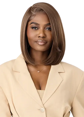 Outre Human Hair Blend 13X6 Lace Frontal Wig Perfect Hairline Nueblend - HHB-Straight Bob 12"