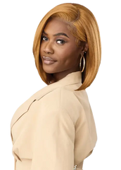 Outre Human Hair Blend 13X6 Lace Frontal Wig Perfect Hairline Nueblend - HHB-Straight Bob 12"