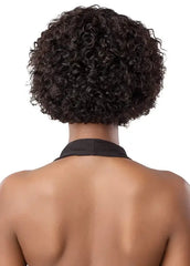 Outre 100% Unprocessed Human Hair 13x5 Lace Frontal Wig My Tresses Black Label - HH-Natural Curly Bob