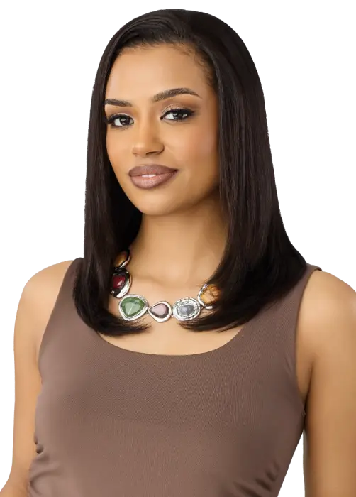 Outre Unprocessed Human Hair Half Wig Everroot - HH-Yaki Straight 18"