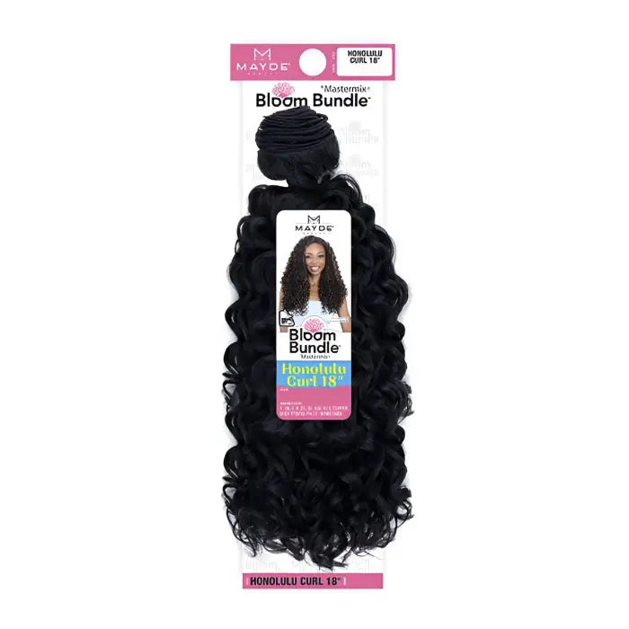 Mayde Beauty Synthetic Weave Bloom Bundle Honolulu Curl 18"