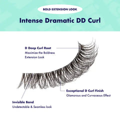 I ENVY 3D FLICK'D STRIP LASHES DD CURL IFK05