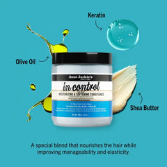 AUNT JACKIE'S IN CONTROL ANTI-PROOF MOISTURIZING & SOFTENING CONDITIONER 15OZ