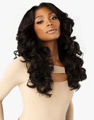 Sensationnel Glueless Lace wig Curls Kinks N Co Kinky Edges 13X6 - Kinky Body Wave 24"
