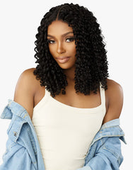 Sensationnel Glueless Lace wig Curls Kinks N Co Kinky Edges Y-PART - Kinky Burmess curl 16"