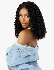 Sensationnel Glueless Lace wig Curls Kinks N Co Kinky Edges Y-PART - Kinky Burmess curl 16"