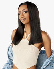 SENSATIONNEL CURLS KINKS N CO KINKY EDGES Y-PART KINKY SILK PRESSED 18"