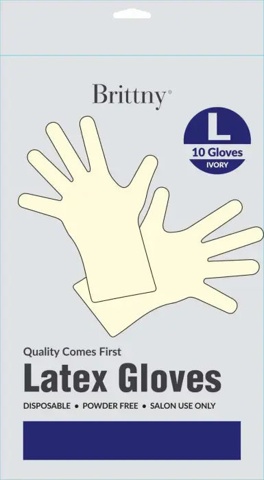 DREAM WORLD GLOVES LATEX 10PC LARGE IVORY
