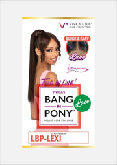 VIVICA A FOX SYNTHETIC TWO IN ONE VIVICA'S LACE BANG & PONY LBP-LEXI