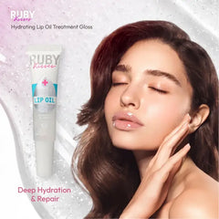 Ruby Kiss Hydrating Clear Lip Oil Diamond Shimmer