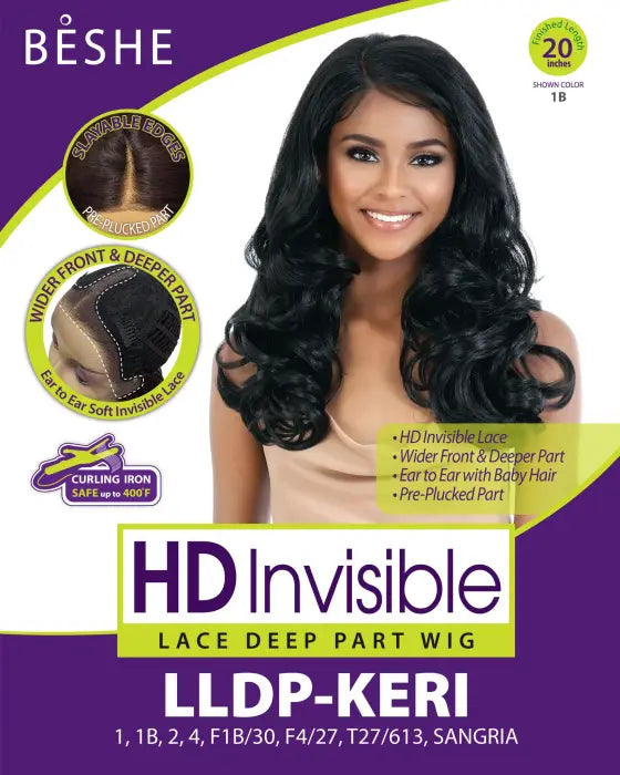 BESHE SYNTHETIC LACE DEEP PART HD INVISIBLE LACE WIG LLDP-KERI