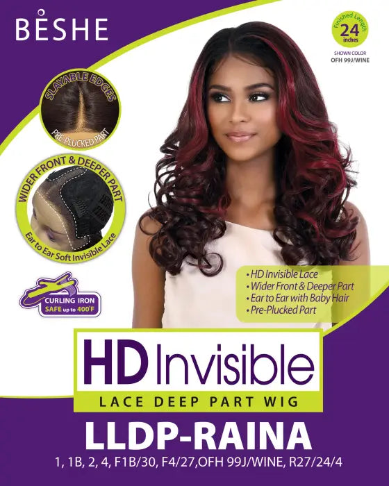 BESHE SYNTHETIC LACE DEEP PART HD INVISIBLE LACE WIG LLDP-RAINA