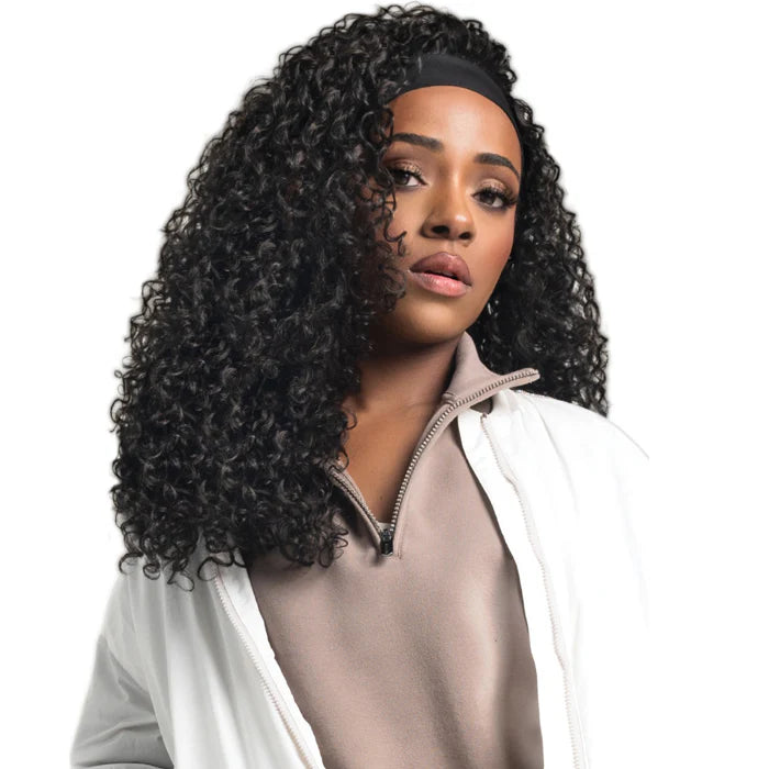 BOBBI BOSS SYNTHETIC ACTIVE HEADBNAD WIG M1017 HB JERRY CURL