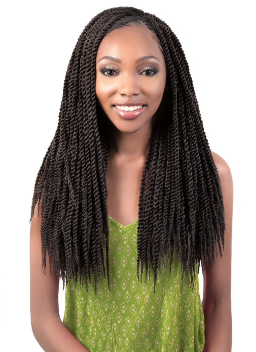 Beshe Synthetic Crochet Braid Mega Senegal Twist 18"x3