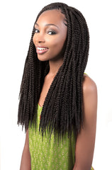 Beshe Synthetic Crochet Braid Mega Senegal Twist 18"x3