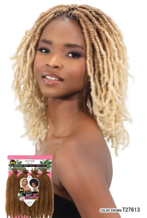 MAYDE BEAUTY CROCHET BRAID 4X MODERN SOFT KINKY TWIST 12