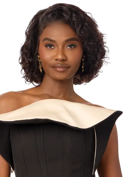 OUTRE MY TRESSES BLACK LABEL GLUELESS HD 13X4 LACEFRONTAL WIG HH VIRGIN WAVY BOB 12"